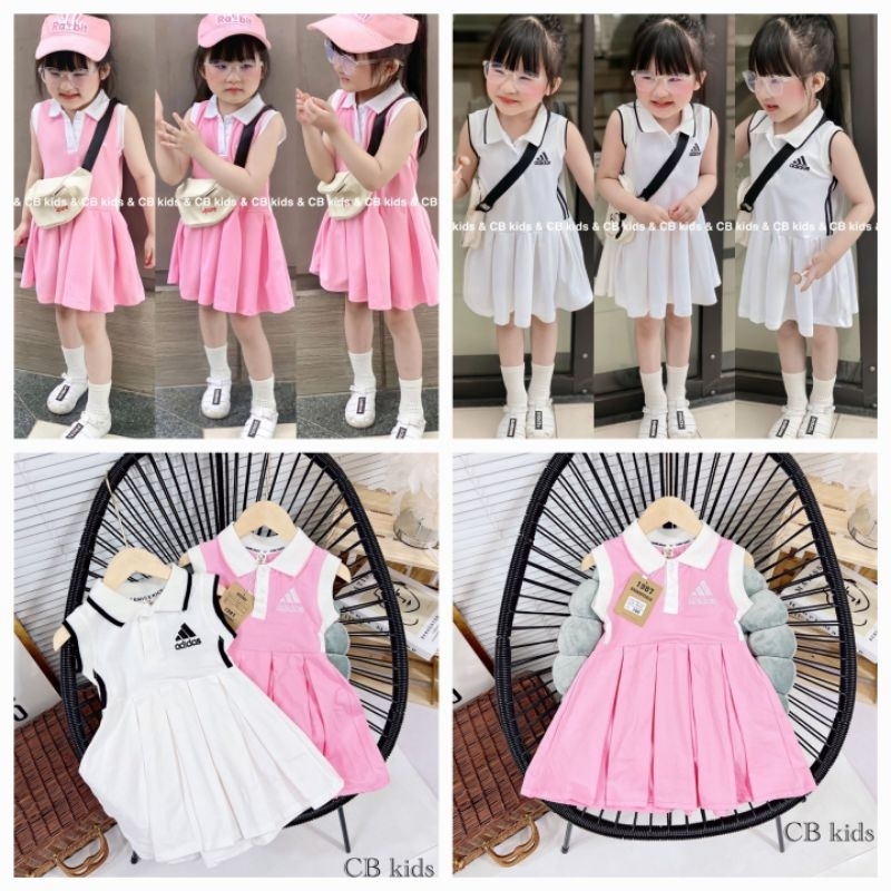 Váy thể thao sát nách cho bé gái