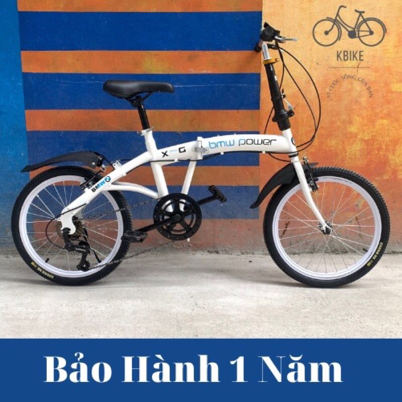 Xe Đạp Gấp Kiểu Dáng Thể Thao Khung Thép Size 20 Inch Cho Người Lớn Học Sinh