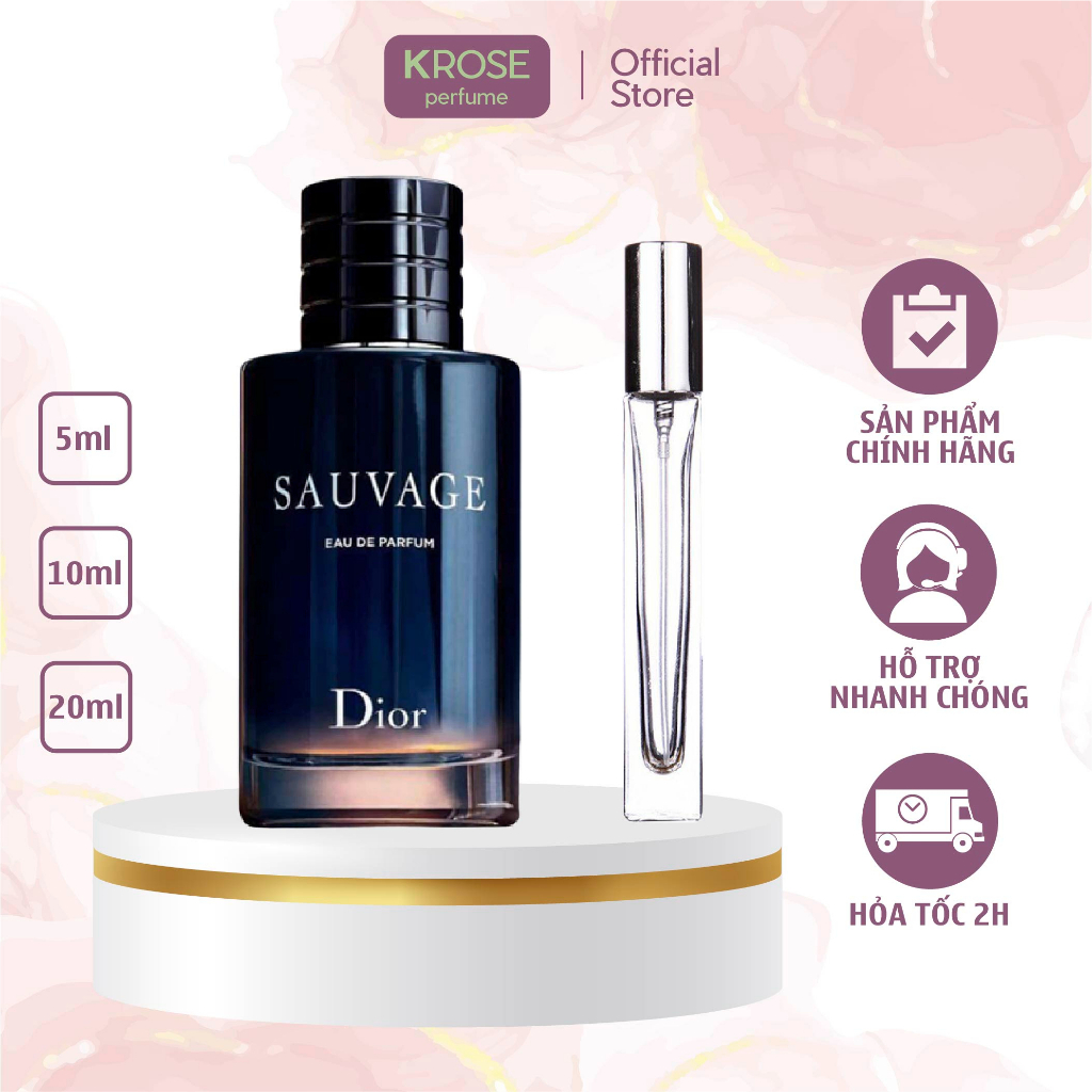 Nước hoa nam Sauvage EDP nam tính, mạnh mẽ, phóng khoáng
