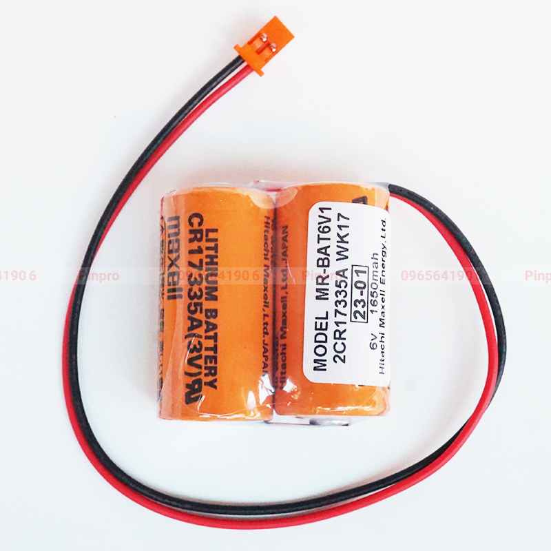 Pin nuôi nguồn Maxell MR-BAT6V1 2CR17335A WK17 6V 1650mAh PLC MR-J4