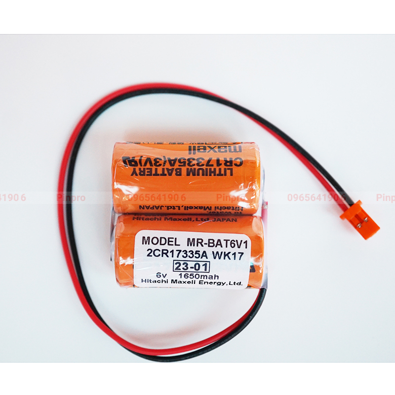Pin nuôi nguồn Maxell MR-BAT6V1 2CR17335A WK17 6V 1650mAh PLC MR-J4