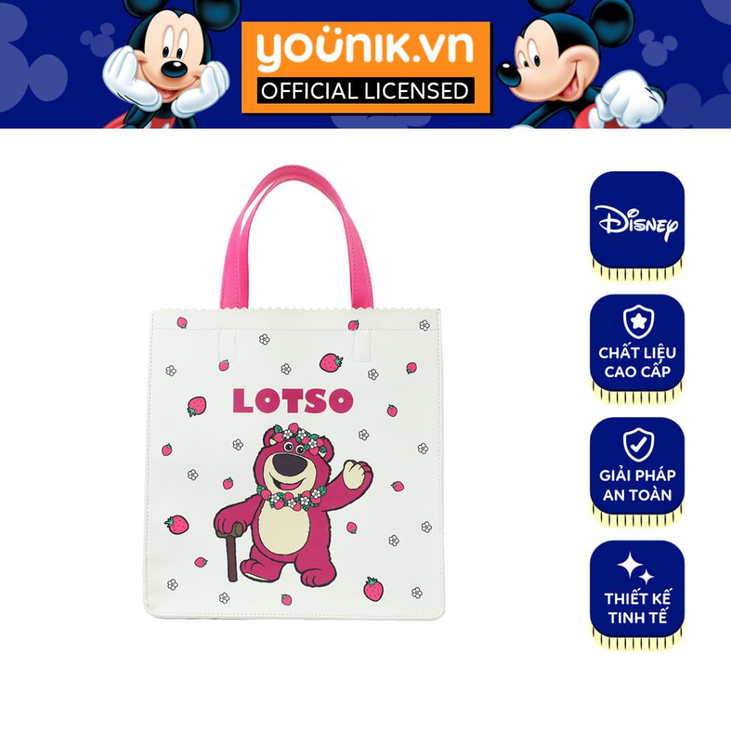 [DISNEY] Túi đựng đồ đa năng Lotso Màu Trắng Dễ Thương, Siêu Xinh