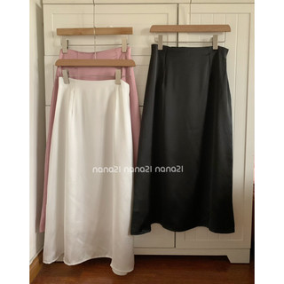 Chân váy lụa trơn dáng dài Nana21 Nanastore21
