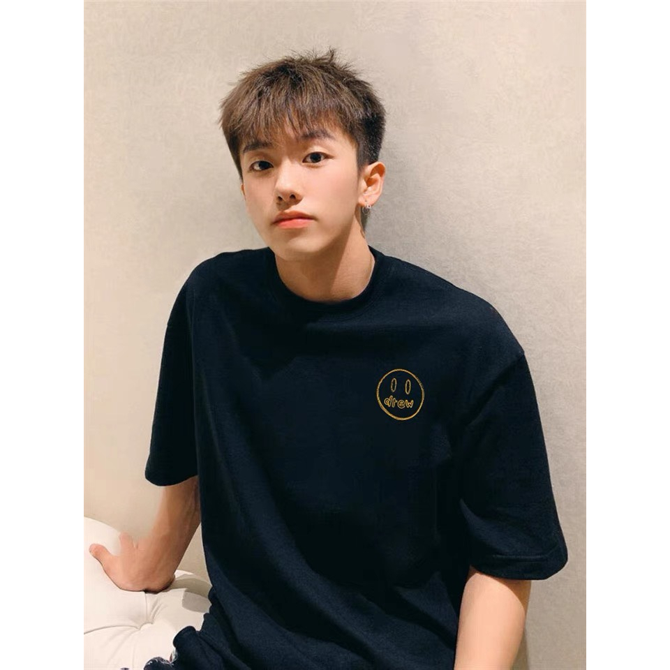 Áo Phông Unisex Tay Lỡ In Logo Mặt Cười Local Brand Chất thun 100% cotton