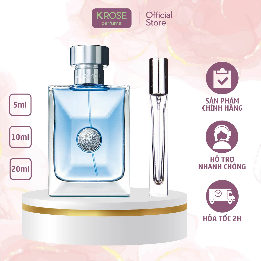 Nước hoa nam Versa.ce Pour Homme EDT hương thơm đặc trưng vùng địa trung hải