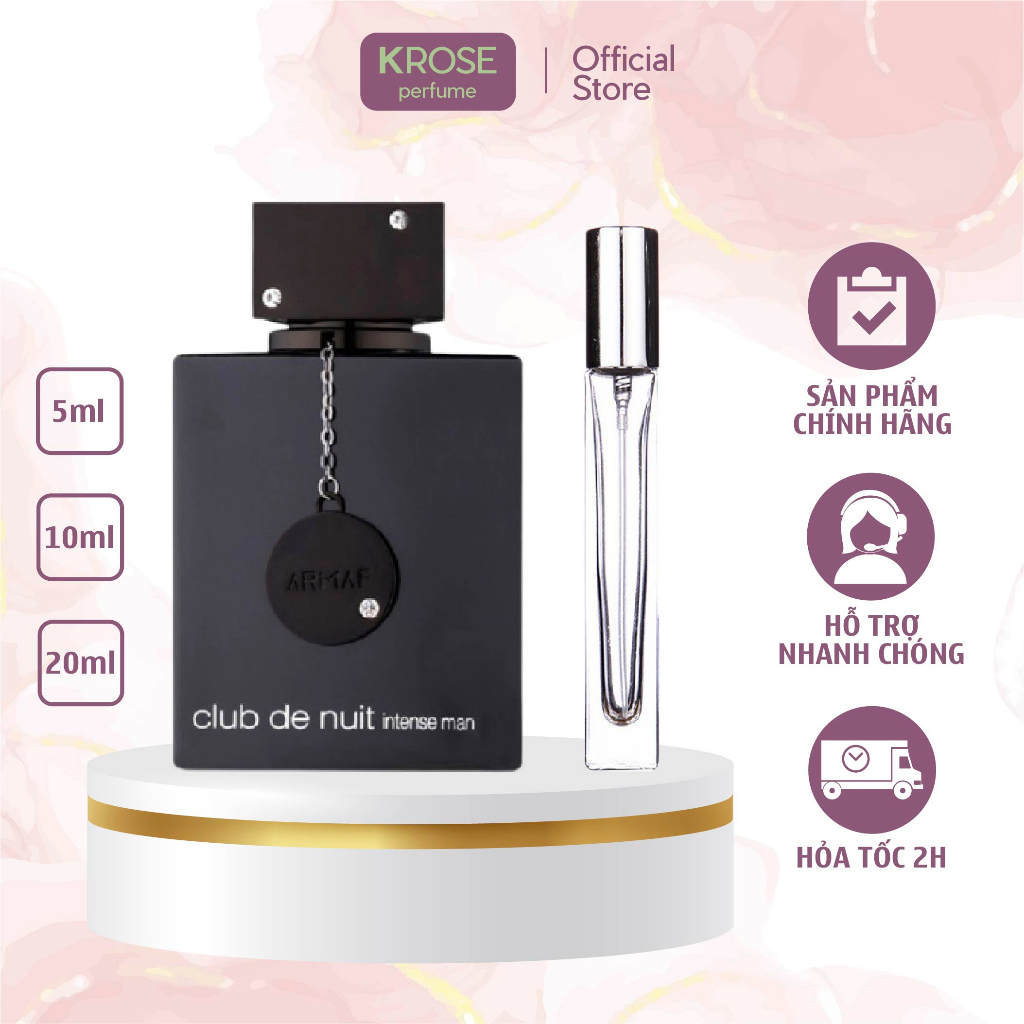 Nước hoa Club de Nuit Intense Man EDT Mùi hương dung dị, nam tính