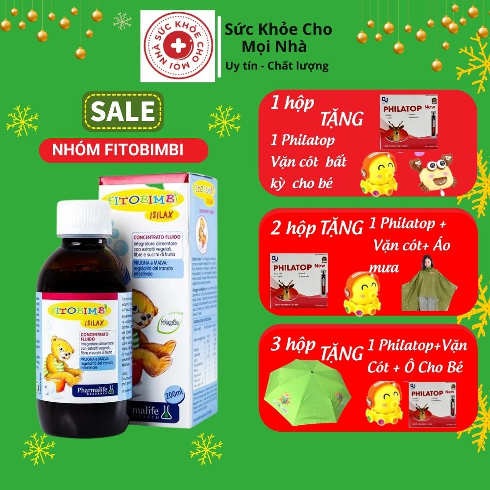 Fitobimbi Isilax.Bổ Sung Chất Xơ Giúp Hệ Tiêu Hóa Tốt Ổn Định,Bế Hết Táo Bón