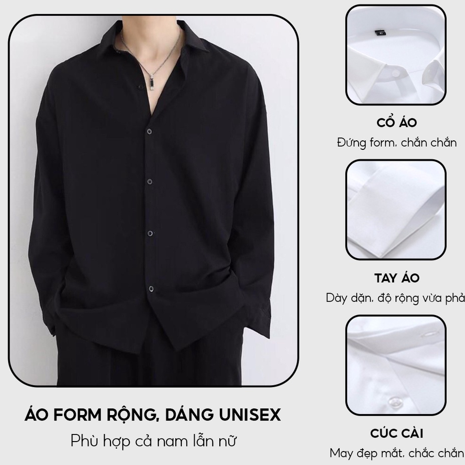 Áo sơ mi nam dài tay cổ bẻ chất liệu lụa mềm mịn , không nhăn, không xù , thấm hút mồ hôi