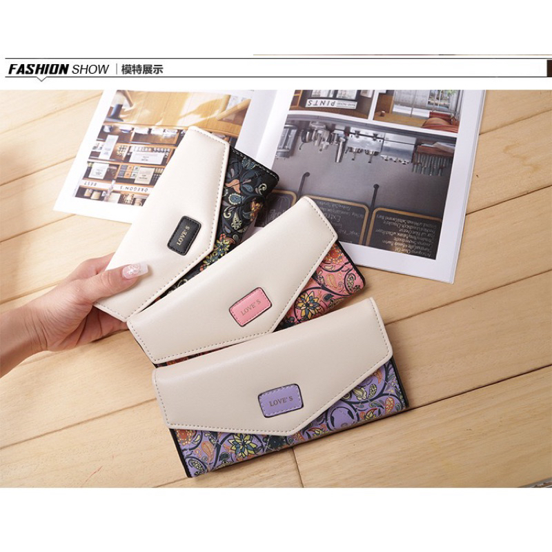 Ví bì thư da mềm phong cách mới chất da PU cao cấp sang trọng