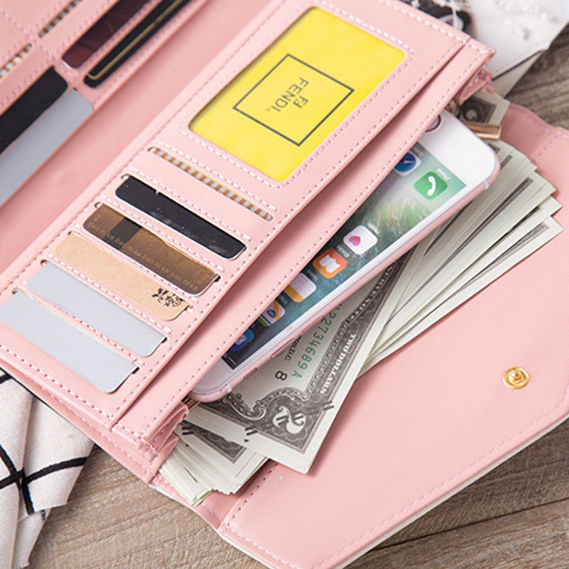 Ví bì thư da mềm phong cách mới chất da PU cao cấp sang trọng