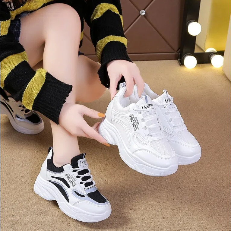 GIÀY THỂ THAO ĐỘN ĐẾ 5CM TÔN DÁNG