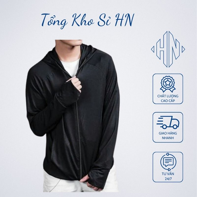 Áo chống nắng NAM thông hơi 1 lớp làm mát