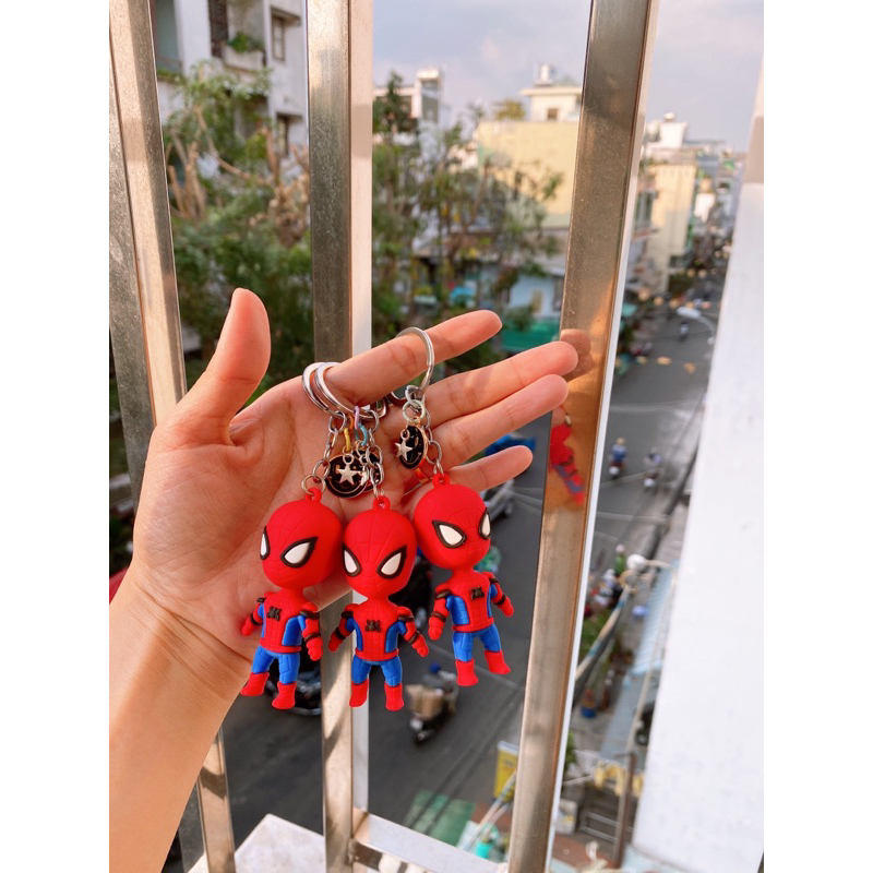 Móc Khoá Người Nhện Và Mặt Cười