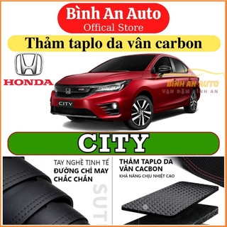 Thảm taplo HONDA CITY 2015-2022 da vân cacbon cao cấp chống nóng hiệu quả