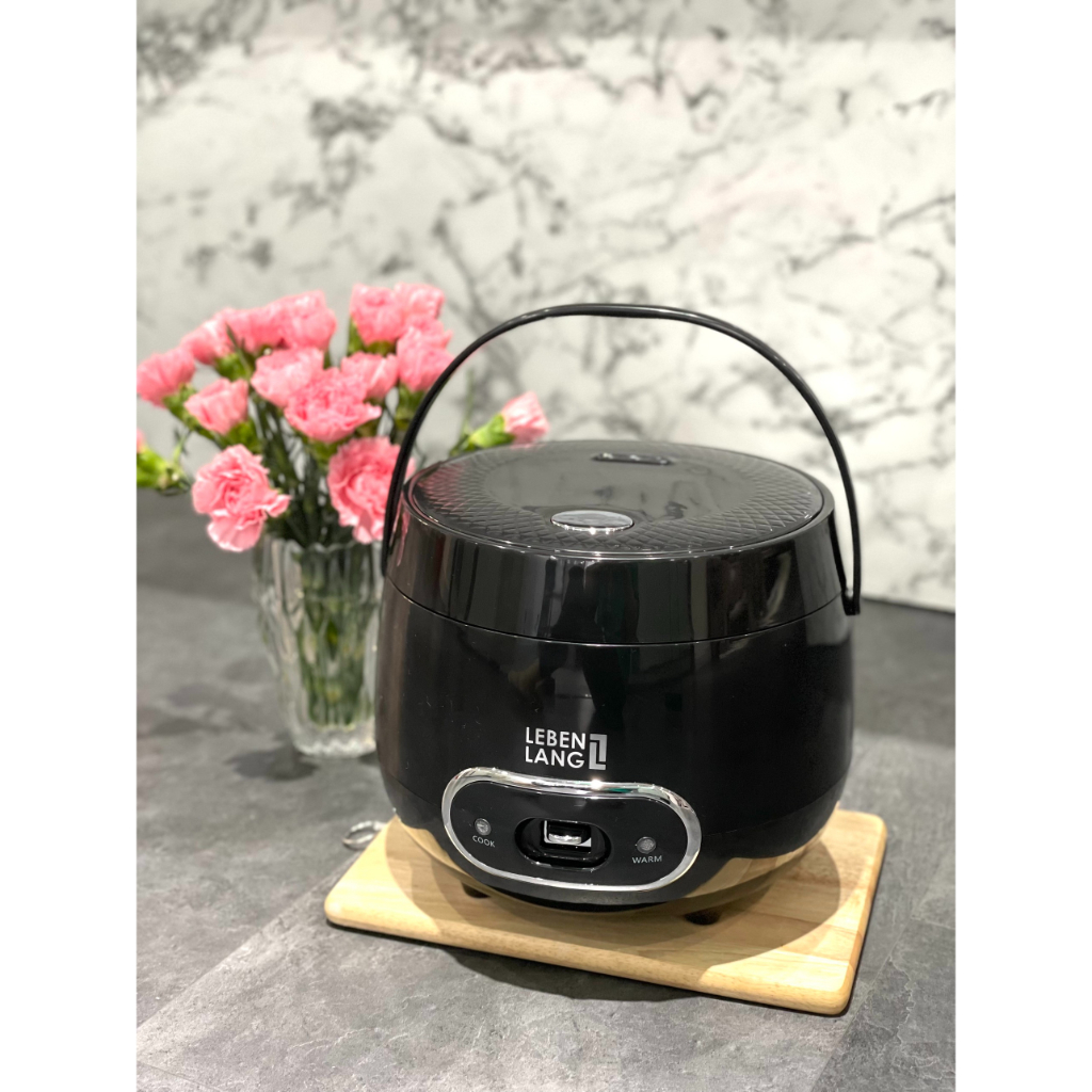 Nồi cơm điện mini Lebenlang LBL0589 dung tích 1200ml, công suất 500W, thiết kế đơn giản hiện đại - hàng chính hãng