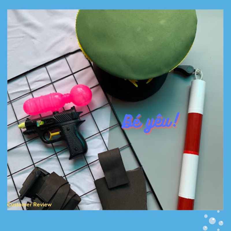 Bộ phụ kiện hóa trang, đóng vai mũ công an cho bé