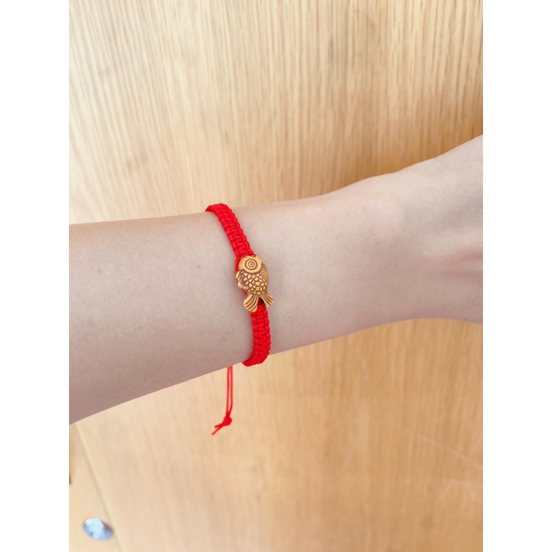 Vòng Tay May Mắn Chỉ Đỏ Con Cá Phù Hợp Nam Nữ Cho Bé Và Ngừoi Lớn