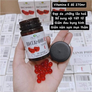 Viên uống Vitamin E đỏ Mirrolla Nga