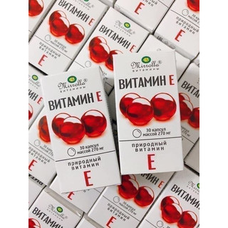 Viên uống Vitamin E đỏ Mirrolla Nga