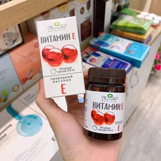 Viên uống Vitamin E đỏ Mirrolla Nga