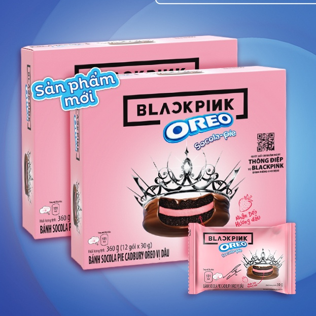 [Limited Edition] Bánh OREO Pie BLACKPINK dâu 360g
