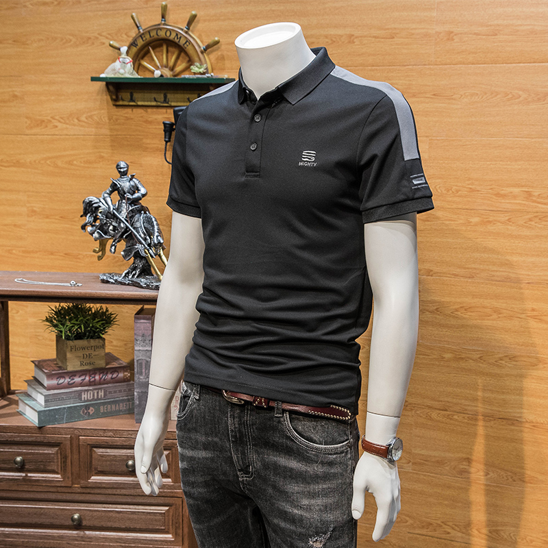 Áo thun polo nam nữ vải cá sấu poly cao cấp thấm hút mồ hôi phối viền tay họa tiết Bảo Đăng