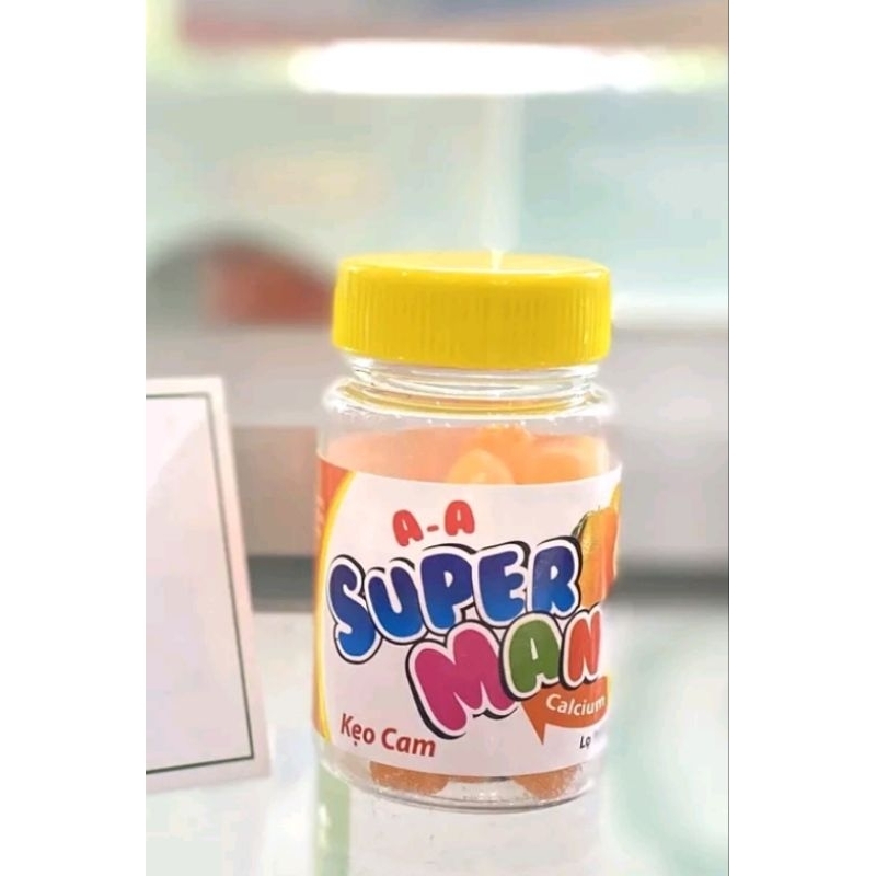 Sỉ 14 lọ Kẹo dẻo SUPERMAN bổ sung Canxi và vitamin D3
