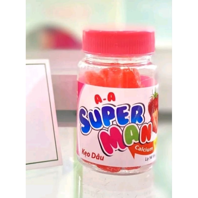Sỉ 14 lọ Kẹo dẻo SUPERMAN bổ sung Canxi và vitamin D3