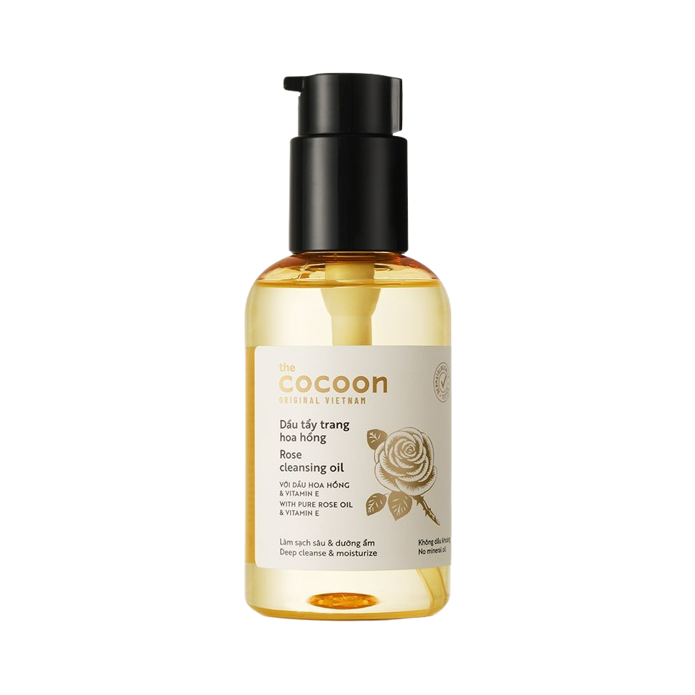 Dầu tẩy trang hoa hồng Cocoon tẩy sạch makeup chuyên nghiệp & dưỡng ẩm 140ml