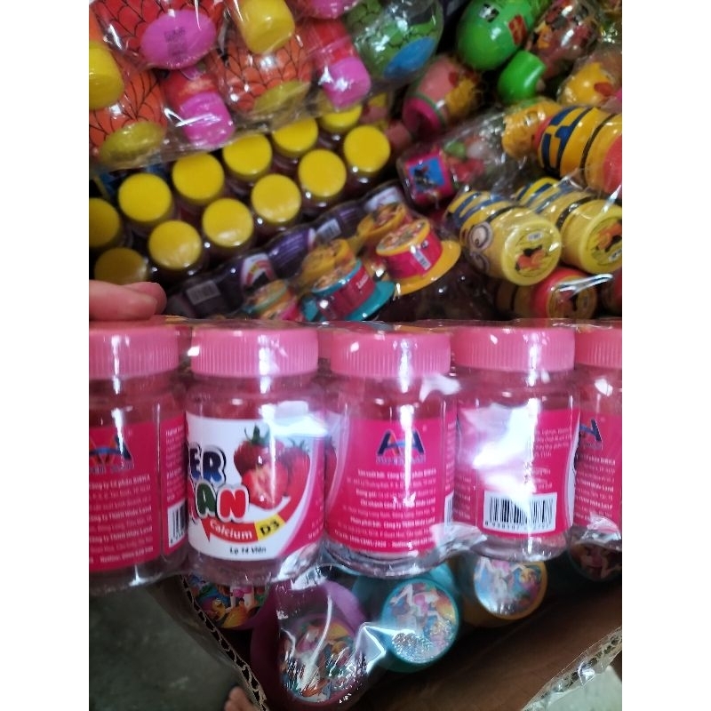 Sỉ 14 lọ Kẹo dẻo SUPERMAN bổ sung Canxi và vitamin D3