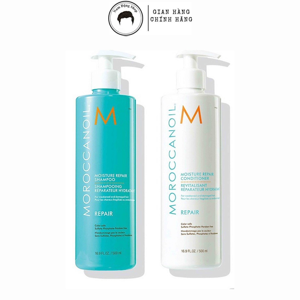 Bộ Dầu Gội Xả Phục Hồi Tóc Moroccanoil Moisture Repair 250ml - 500ml -1000ml