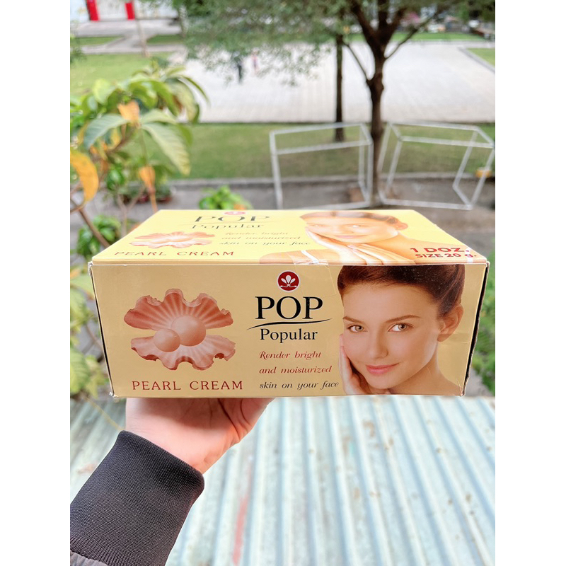 Lẻ hũ kem Pop vàng 20g ⚡ HÀNG CHUẨN THÁI ⚡ Kem dưỡng da Pop vàng ngọc trai - Hàng nội địa Thái Lan