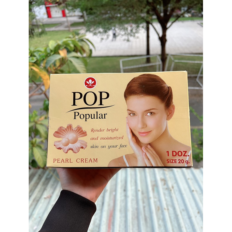 Lẻ hũ kem Pop vàng 20g ⚡ HÀNG CHUẨN THÁI ⚡ Kem dưỡng da Pop vàng ngọc trai - Hàng nội địa Thái Lan