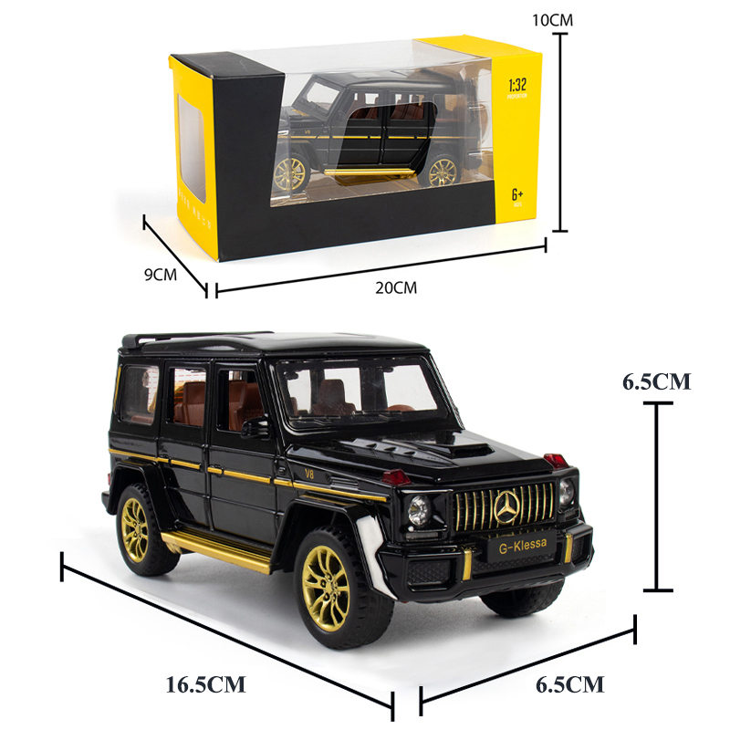 Mô Hình Đồ Chơi Xe Ô Tô Mercedes-Benz G63. G-Klessa V8. Tỉ lệ 1:32 bằng hợp kim. Có bánh đà