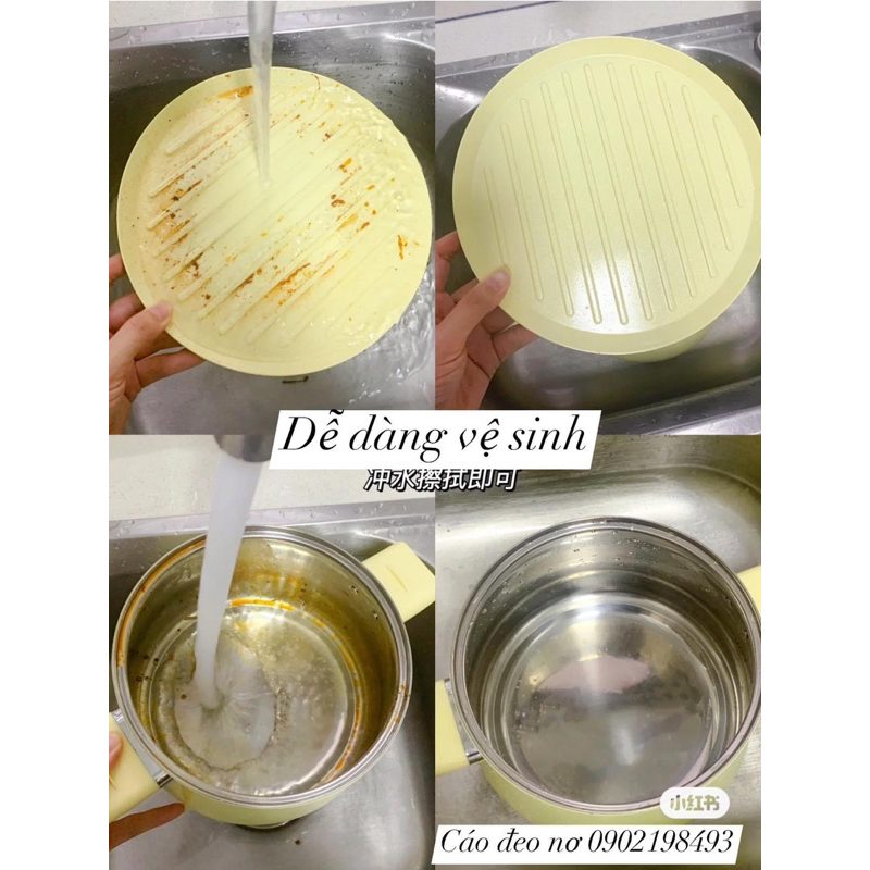 Bộ Nồi Cao Cấp HILDMAC HM21EF Bảo Hành 12 Tháng - Cáo Đeo Nơ