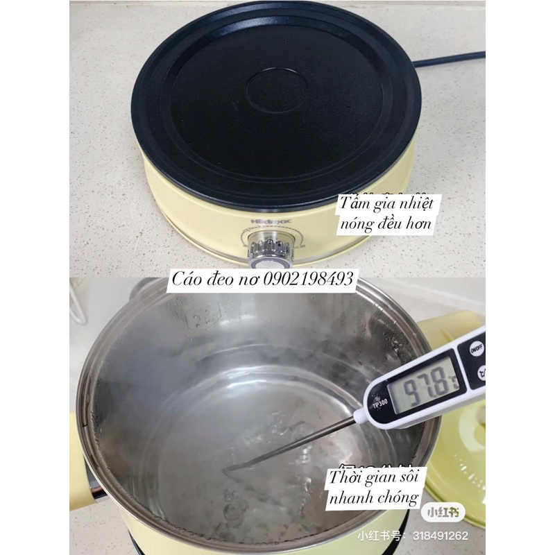 Bộ Nồi Cao Cấp HILDMAC HM21EF Bảo Hành 12 Tháng - Cáo Đeo Nơ