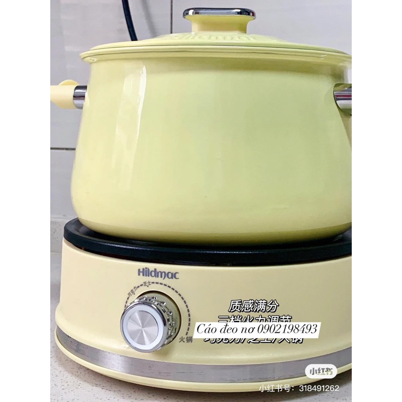 Bộ Nồi Cao Cấp HILDMAC HM21EF Bảo Hành 12 Tháng - Cáo Đeo Nơ