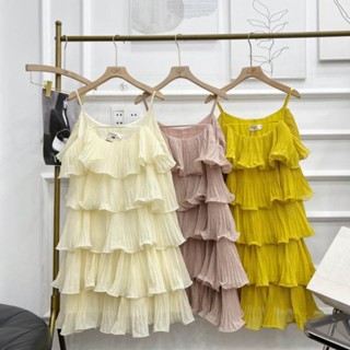 Váy 2 dây tầng dập ly