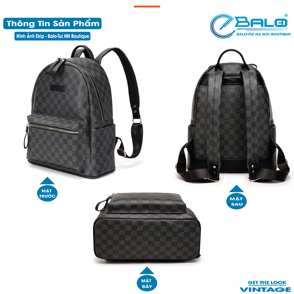 Balo da thời trang nam nữ Unisex balo lv da PU cao cấp chống nước cặp đi học đi chơi balo đựng laptop . Mã Lv-2103