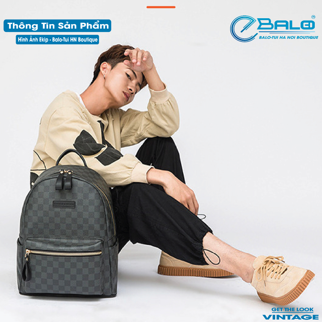 Balo da thời trang nam nữ Unisex balo lv da PU cao cấp chống nước cặp đi học đi chơi balo đựng laptop . Mã Lv-2103