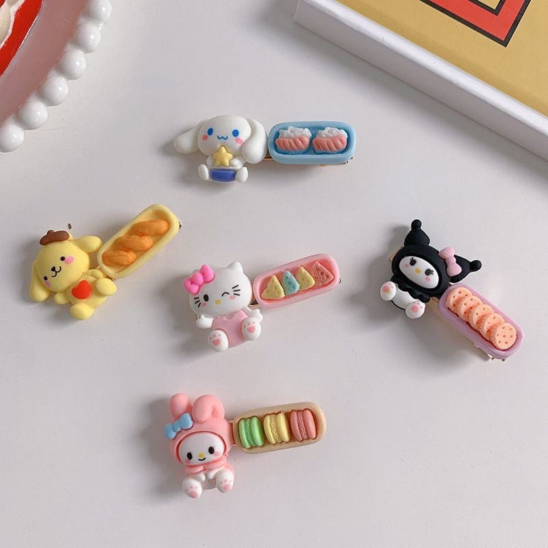 Kẹp tóc và dây thun hoạt hình ngẫu nhiên siêu đáng yêu cho các bạn tuổi teen