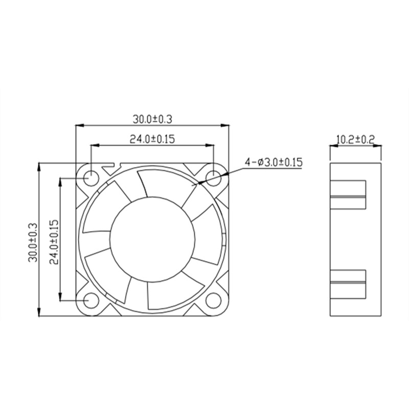 Quạt tản nhiệt 3cm 4cm 3010 4010 12v 24v có đèn LED loại tốt chuyên máy in 3D