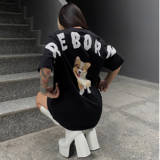 Áo thun reborn corgi cotton 100%
