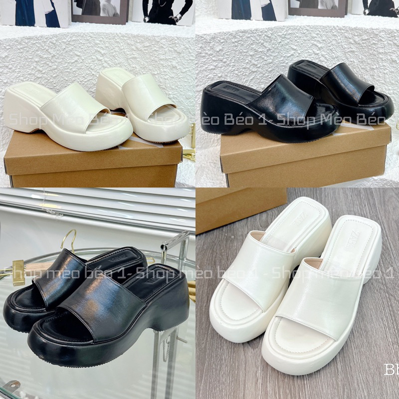 Dép zara quai ngang đế xuồng basic fullbox hàng quảng châu cao cấp