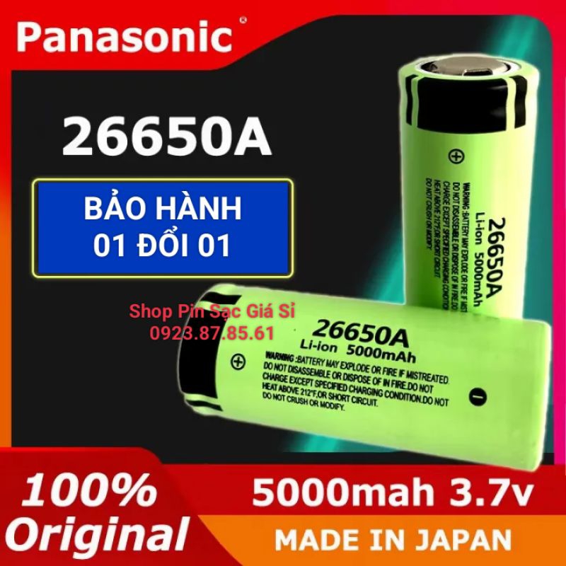 Pin 26650 Panasonic 5000mah JAPAN