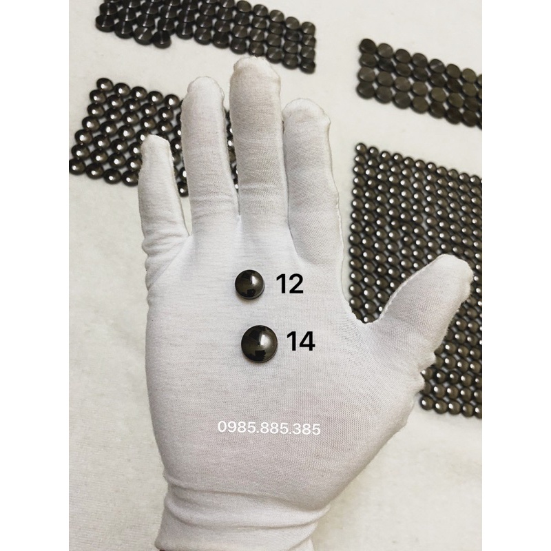 Set 10/20/30 nắp chụp vít 14mm Mạ màu Đen PVD cao cấp