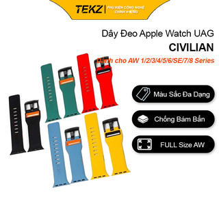 Dây Đeo Apple Watch UAG CIVILIAN, Chống Bẩn Siêu Đẹp, Siêu Mềm dành Cho Apple Watch Series SE/8/7/6/5/4/3/2/1