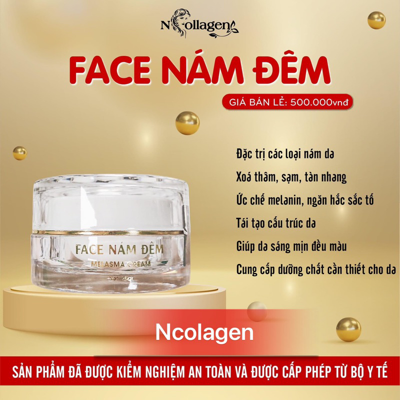 Kem Face Nám Đêm ncolagen