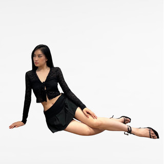 REN TOP| Áo ren croptop cột dây