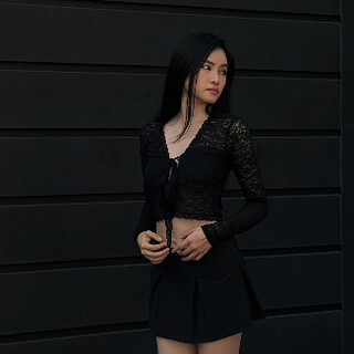 REN TOP| Áo ren croptop cột dây